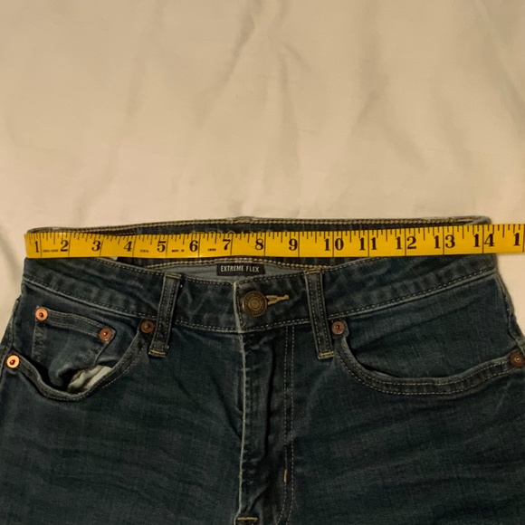 American Eagle ‘Extreme Flex’ Slim Straight Mid-Rise Blue Jeans (29x28.5) - Picture 6 of 10